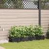 Image de vidaXL Cache-pot de jardin 4 pcs Noir Acier