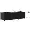 Image de vidaXL Plantenbak 3 st Zwart 120 x 40 x 37,5 cm PP