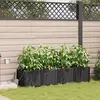 Image de vidaXL Cache-pot de jardin 4 pcs Noir Acier
