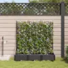 Image de vidaXL Cache-pot de jardin 3 pcs Noir 120 x 40 x 126 cm Plastique