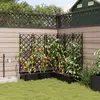 Image de vidaXL Cache-pot de jardin 5 pcs Noir 120 x 120 x 126 cm Plastique
