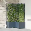 Image de vidaXL Cache-pot de jardin 3 pc Gris 80 x 80 x 143 cm PP