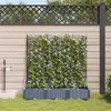 Image de vidaXL Cache-pot de jardin 3 pc Gris 120 x 40 x 126 cm PP