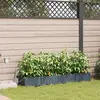 Image de vidaXL Cache-pot de jardin 4 pcs Gris Clair 160 x 40 x 22 cm Plastique