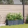 Image de vidaXL Cache-pot de jardin 3 pc Gris clair 120 x 40 x 37,5 cm PP
