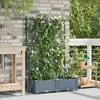 Image de vidaXL Cache-pot de jardin 2 pc Gris clair 80 x 40 x 126 cm PP