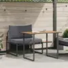 Image de vidaXL Mobilier de Patio en Acier 2 pc Anthracite Acier