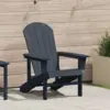 Image de vidaXL Chaise Adirondack Bleu marine 82 x 74 x 92 cm HDPE