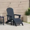 Image de vidaXL Chaise Adirondack Bleu marine 82 x 74 x 92 cm HDPE
