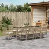 Image de vidaXL Ensemble de salle à manger pour jardin 11 pcs Beige polyrotin