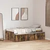 Image de vidaXL Cadre de lit Chêne fumé 80 x 200 cm Bois d'ingénierie