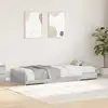 Image de vidaXL Cadre de lit Gris Sonoma 100 x 200 cm Bois d'ingénierie