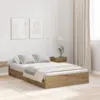 Image de vidaXL Cadre de lit avec rangement Chêne artisanal 120 x 190 cm