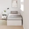Image de vidaXL Cadre de lit avec rangement avec stockage Blanc 100 x 200 cm