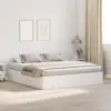 Image de vidaXL Cadre de lit avec rangement avec stockage Blanc 200 x 200 cm