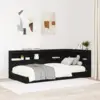 Image de vidaXL Tête de lit de rangement Chêne noir Bois d'ingénierie