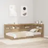 Image de vidaXL Tête de lit de rangement Chêne artisanal Bois d'ingénierie