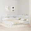 Image de vidaXL Tête de lit de rangement Blanc Bois d'ingénierie