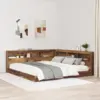 Image de vidaXL Tête de lit de rangement Bois Ancien 200 cm Bois d'ingénierie