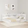 Image de vidaXL Tête de lit de rangement Blanc Bois d'ingénierie