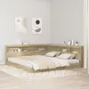 Image de vidaXL Tête de lit de rangement Chêne Sonoma Bois d'ingénierie