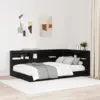 Image de vidaXL Tête de lit de rangement Chêne noir Bois d'ingénierie