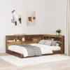 Image de vidaXL Tête de lit de rangement Bois Ancien 140 cm Bois d'ingénierie