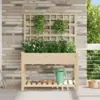 Image de vidaXL Cache-pot de jardin Beige 115 x 60,5 x 153 cm