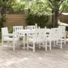 Image de vidaXL Chaise de jardin 6 pcs Blanc 65,5 x 59 x 88 cm Polyéthylène
