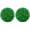 Image de vidaXL Boules de buis artificielles avec lumières LED 2 pcs vert 45 cm