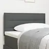 Image de vidaXL Tête de lit Gris foncé tissu