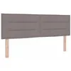 Image de vidaXL Tête de lit Taupe tissu