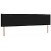 Image de vidaXL Tête de lit Noir tissu