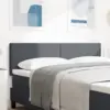 Image de vidaXL Tête de lit Gris foncé 144 cm Tissu en velours côtelé