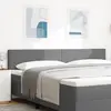 Image de vidaXL Tête de lit Gris clair 200 cm Tissu en velours côtelé