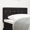 Image de vidaXL Tête de lit Noir 80 cm Velours