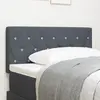 Image de vidaXL Tête de lit Gris foncé 100 cm Velours