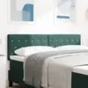 Image de vidaXL Tête de lit Vert foncé 144 cm Velours