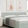 Image de vidaXL Tête de lit Gris clair 200 cm Velours