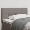 Image de vidaXL Tête de lit réglable en hauteur Taupe tissu