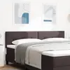 Image de vidaXL Tête de lit réglable en hauteur Marron foncé 180 cm tissu