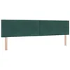 Image de vidaXL Tête de lit Vert foncé 200 cm Velours