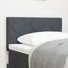 Image de vidaXL Tête de lit Gris foncé 80 cm Velours