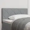 Image de vidaXL Tête de lit Gris clair 90 cm tissu