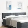 Image de vidaXL Tête de lit Gris foncé 180 cm Velours