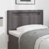 Image de vidaXL Tête de lit LED Gris 90 cm Cuir synthétique