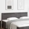 Image de vidaXL Tête de lit LED Gris 200 cm Cuir synthétique
