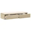 Image de vidaXL Bedlades met lade Sonoma Eik 90 x 36,5 x 16,5 cm Bewerkt hout