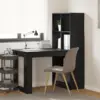 Image de vidaXL Bureau Chêne noir 122 x 67 x 145 cm Bois d'ingénierie