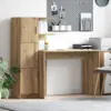 Image de vidaXL Bureau 2 pcs Chêne artisanal